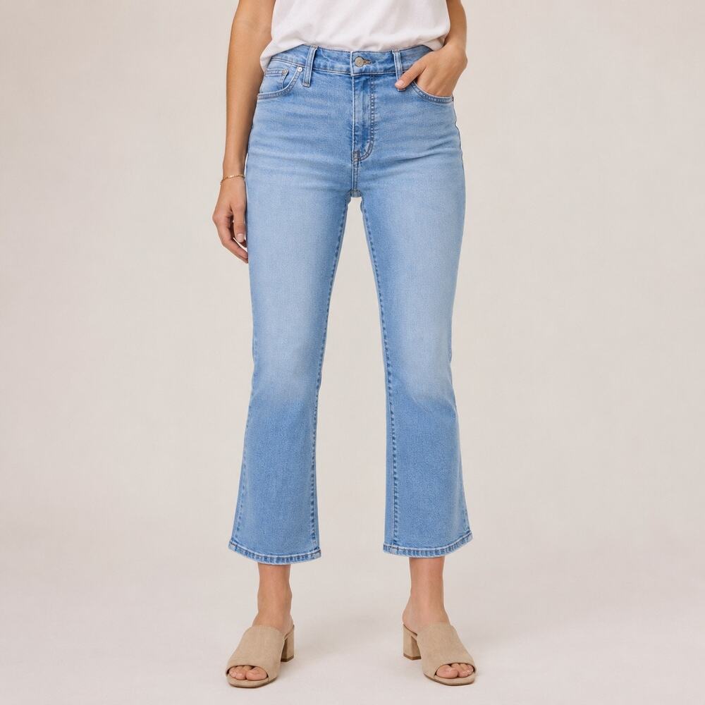 MADEWELL | Mid-Rise Kick Out‎ Crop Jeans Light Wash | Size 30 (US 10)